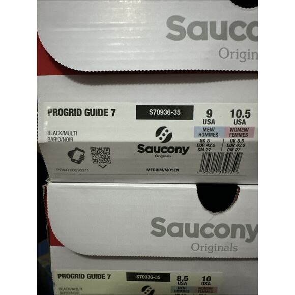 New Men\'s Size 9 Saucony Progrid Guide 7 Black Multi Running Shoes S70936-35 main image 7